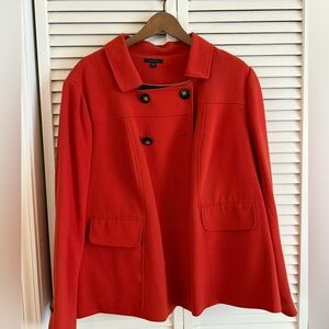Women's size 22 Burnt Orange Double-Breasted lined jacket